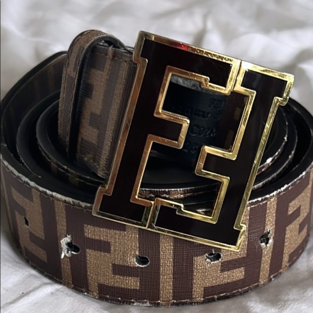 Fendi College Belt (Brown)